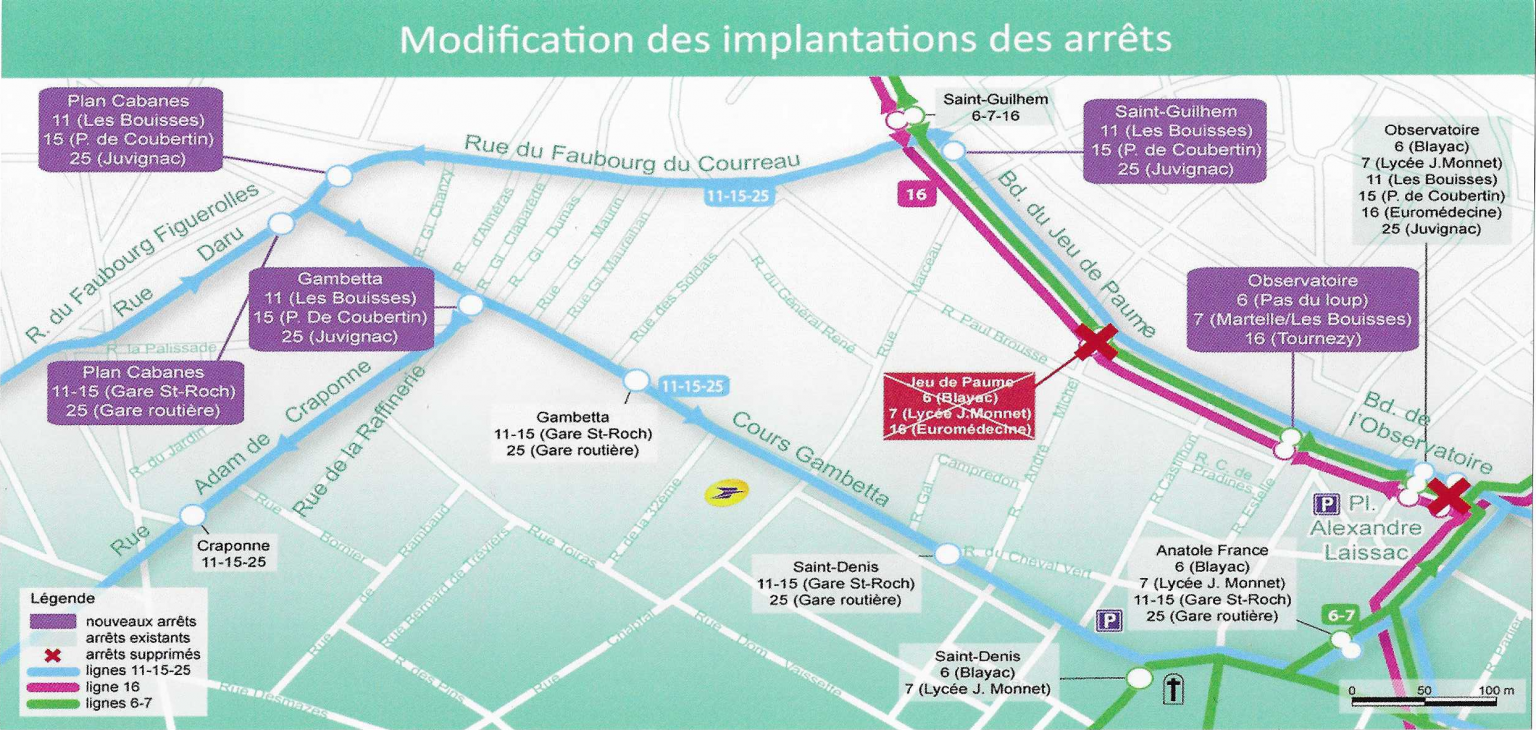 Le réseau TaM avec la ligne 2 – Via Montpellier
